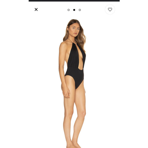 WeWoreWhat Revolve Black & Gold Necklace One Piece - Picture 7 of 7